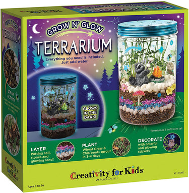 GlowGarden | Magical growing terrarium - Creative do-it-yourself plant kit for children